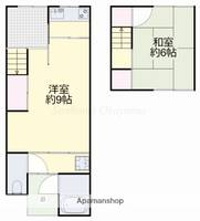岡山県岡山市中区新京橋2丁目(一戸建)の賃貸物件戸建ての間取り