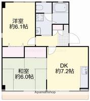 グリーンハイツB102の間取り