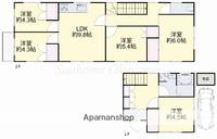 岡山県岡山市北区大元上町(一戸建)の賃貸物件戸建ての間取り