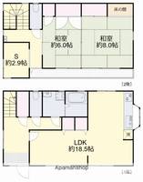 岡山県岡山市北区東古松1丁目(一戸建)の賃貸物件戸建ての間取り