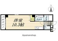 岡山県岡山市北区奉還町1丁目の賃貸マンションの間取り