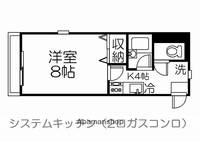 ルシエルメゾンB棟201の間取り