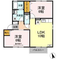 グリーンコート B棟の間取り