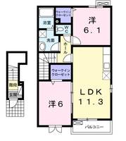 ヴァン パシフィークBの間取り
