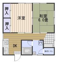 岡山県岡山市北区十日市西町(一戸建)の賃貸物件戸建ての間取り