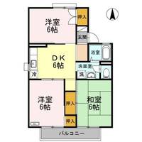 セジュール芳泉 B棟の間取り