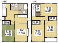 岡山県岡山市北区学南町1丁目(一戸建)の賃貸物件戸建ての間取り