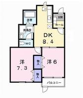 サンシティ東新田Aの間取り