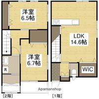 南輝1丁目メゾネット101の間取り