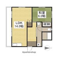 黒住マンションB205の間取り