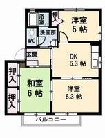 ラ・パーチェ ナガオカ D棟の間取り