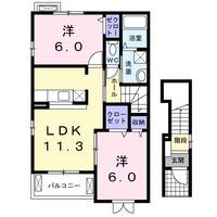 アヴィオン Cの間取り
