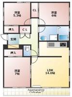 ハウス津倉の間取り