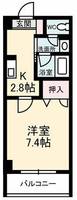JRBハイツ倉敷の間取り