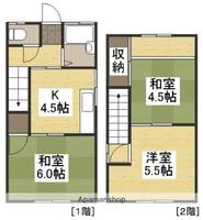 岡山県岡山市東区金岡東町2丁目(一戸建)の賃貸物件戸建ての間取り