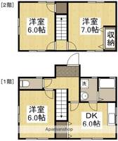 岡山県岡山市中区海吉(一戸建)の賃貸物件の間取り