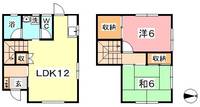 石原貸家の間取り