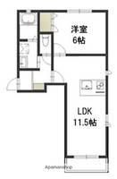 ヴィラふじい201の間取り