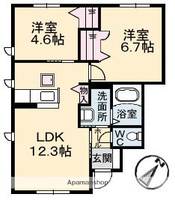パフィオ A棟の間取り