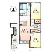 ソレアード・ハイムBの間取り