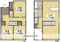 岡山県倉敷市福島(一戸建)の賃貸物件戸建ての間取り