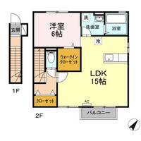 フレブラースII A棟の間取り