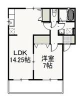 タウンハイツ山崎 Bの間取り