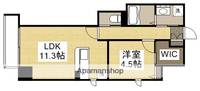 リビンコートSTUDIO富町404の間取り