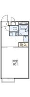 レオパレスブルースカイⅡの間取り