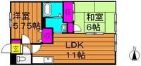 CALM HILLS 2番館の間取り