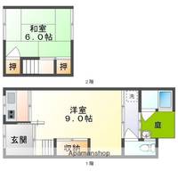 岡山県岡山市中区新京橋2丁目(一戸建)の賃貸物件戸建ての間取り