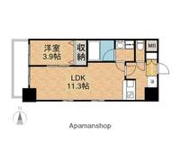 岡山県岡山市北区大供3丁目の賃貸マンションの間取り