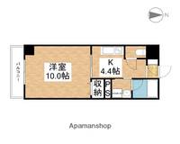 岡山県岡山市北区丸の内1丁目の賃貸マンションの間取り