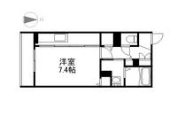 岡山県岡山市北区島田本町1丁目の賃貸アパートの間取り