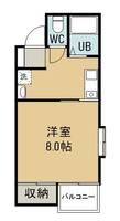 ヂュエルヤマサキBの間取り