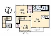 シャルマン A棟の間取り