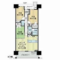 ライオンズ住吉橋リバーフォートの間取り
