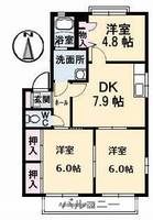 ハイツ西光寺B棟の間取り