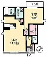 シャーメゾン紫明の間取り