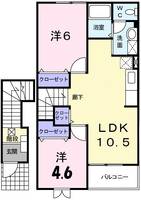 ベルアンジュBの間取り