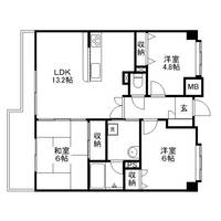 ライオンズマンション府中1103の間取り