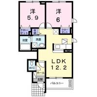 サニーユニゾンB棟の間取り