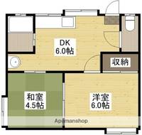 広島県広島市東区牛田本町4丁目の賃貸アパートの間取り