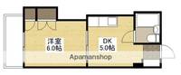 広島県広島市西区三滝町の賃貸マンションの間取り