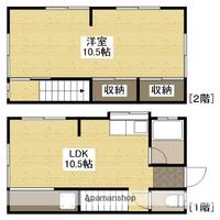 広島県広島市安佐北区深川4丁目の賃貸テラスハウスの間取り