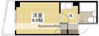 広島県広島市西区西観音町の賃貸マンション402の間取り