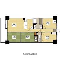 広島県広島市中区白島九軒町の賃貸マンションの間取り