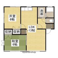 広島県広島市安佐南区山本9丁目の賃貸アパートの間取り