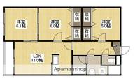 広島県広島市安佐北区可部東2丁目の賃貸マンションの間取り