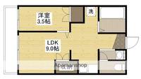 広島県広島市中区舟入南1丁目の賃貸マンションの間取り